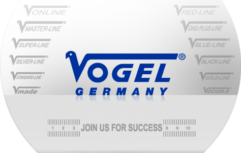 Vogel Germany Mètre ruban de poche longueur 10 m, section 25 mm, avec points magnétiques, boîtier caoutchouté résistant aux pliures 141010 